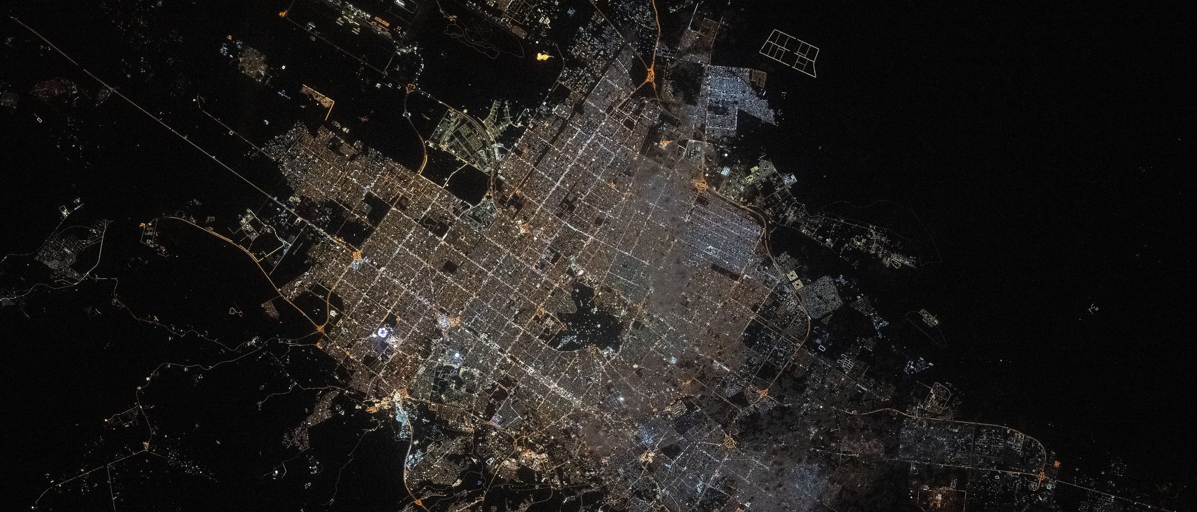 Riyadh at night from orbit
